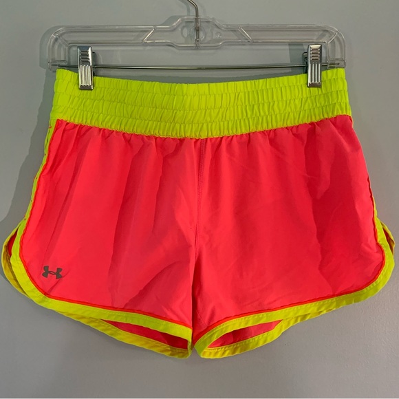 Under Armour Neon Heat Gear Running Shorts - Picture 1 of 4